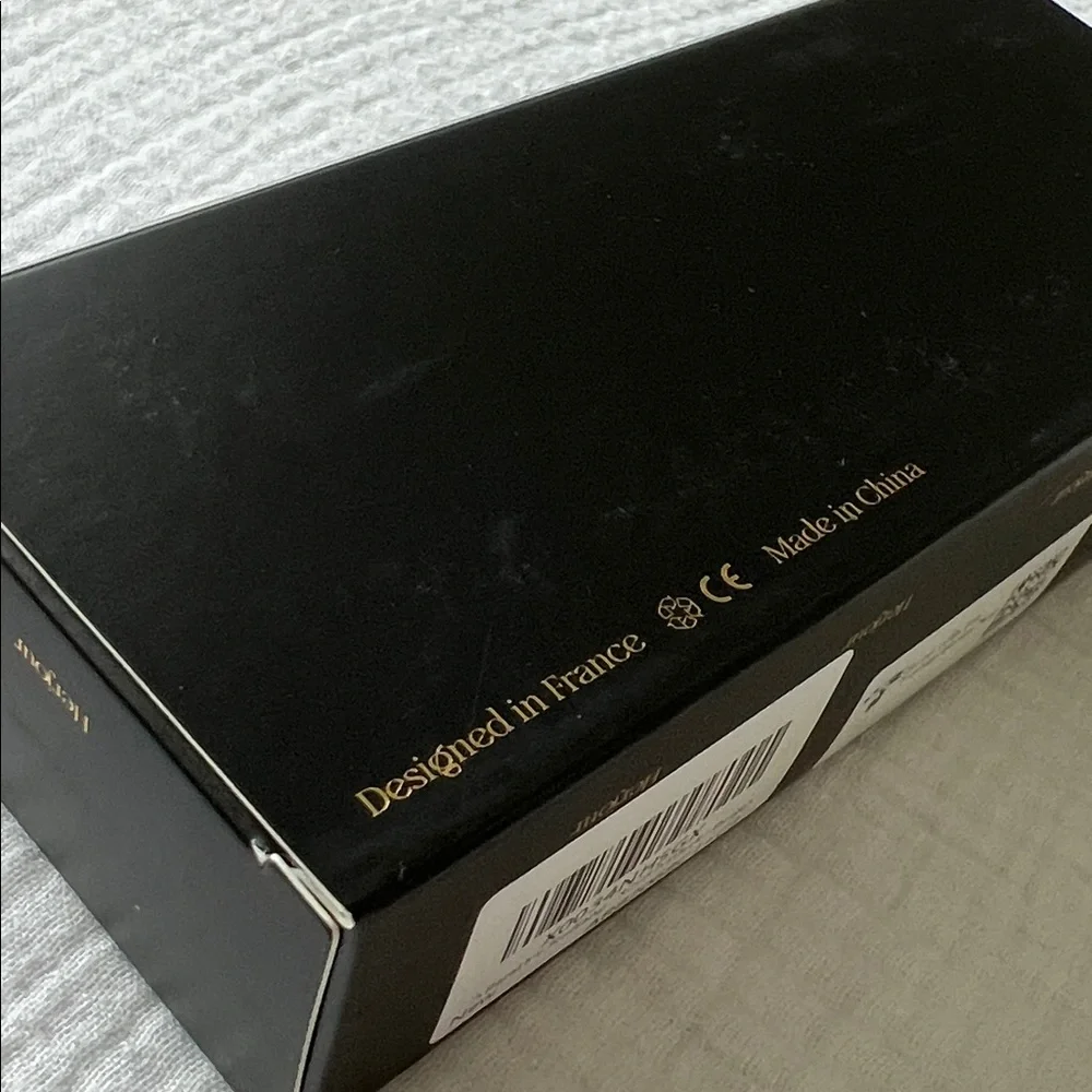 NIB/NWT • SET OF 2: Rectangular Sunglasses — Black & Cream with Gold Accents